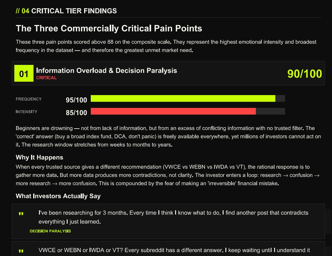 Critical Pain Points